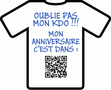 T shirt qr code